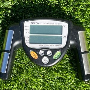 Omron HBF-306CN Fat Loss Monitor Black Tested Working No Battery Included Used